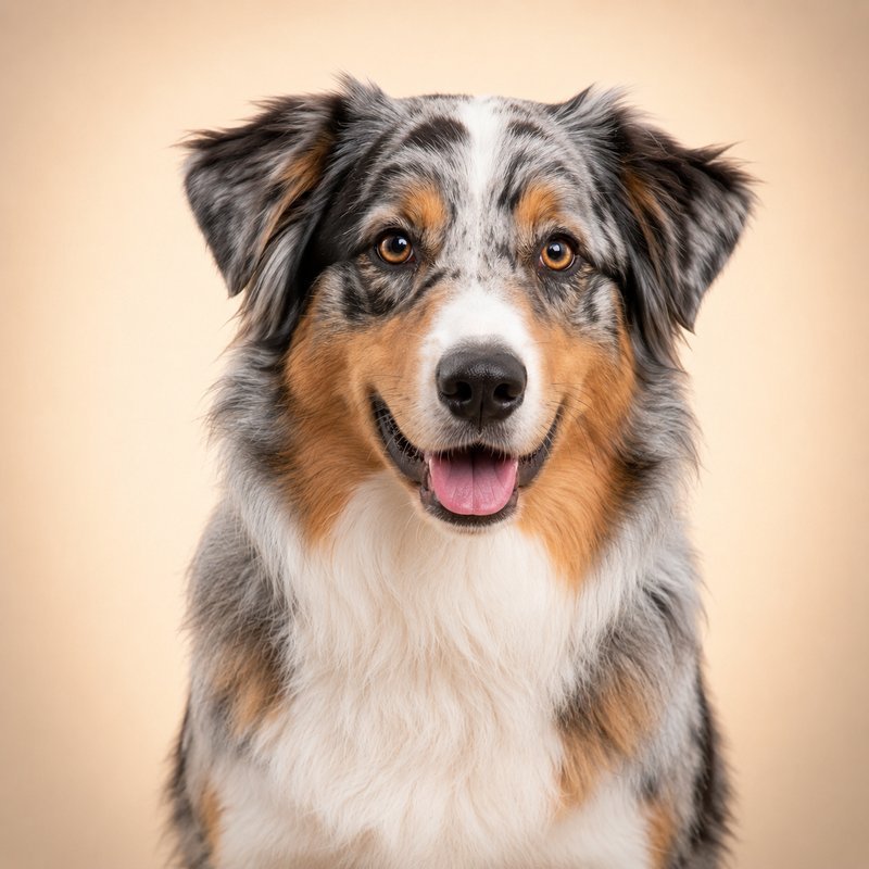 Australian Shepherd dog portrait