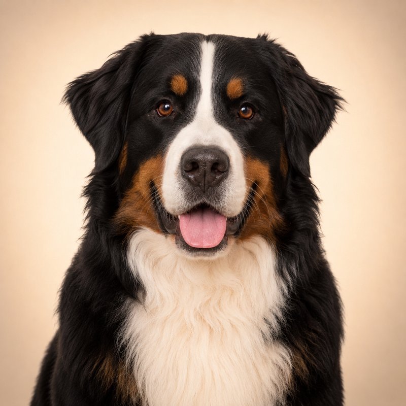 Bernese Mountain Dog dog portrait