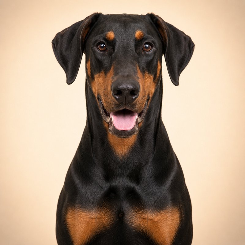 Doberman Pinscher dog portrait