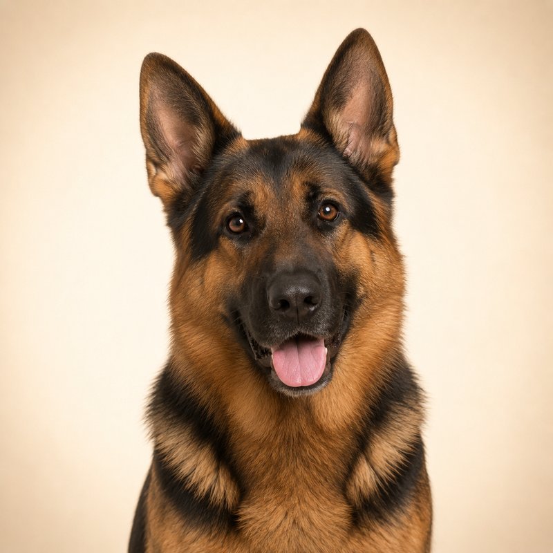 German Shepherd dog portrait