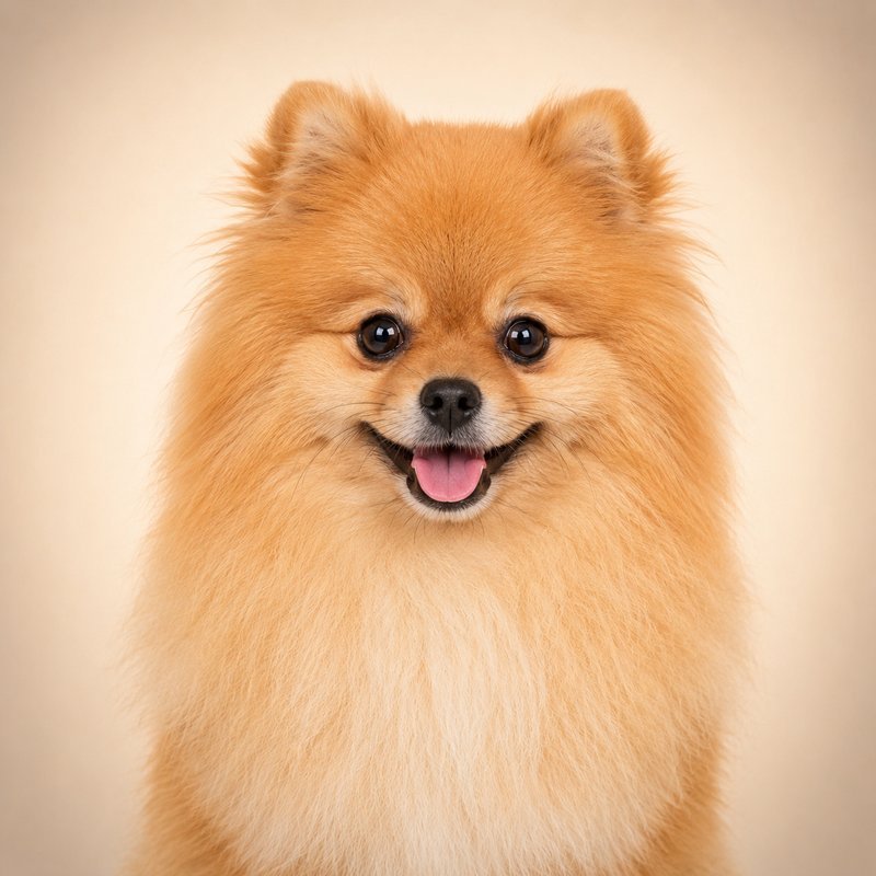 Pomeranian dog portrait