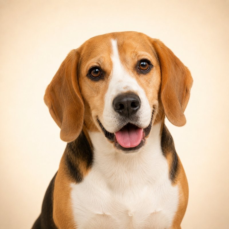 Beagle dog portrait