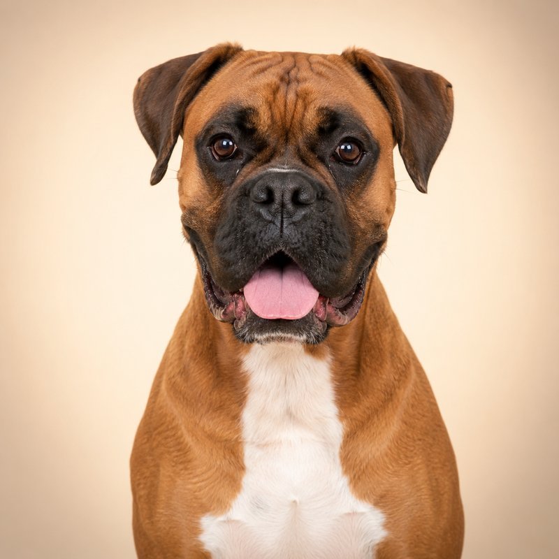 Boxer dog portrait