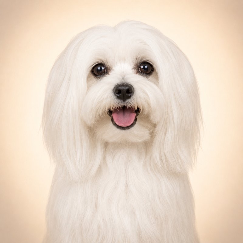 Maltese dog portrait