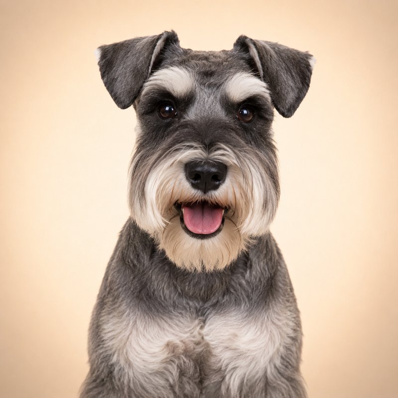 Miniature Schnauzer dog portrait