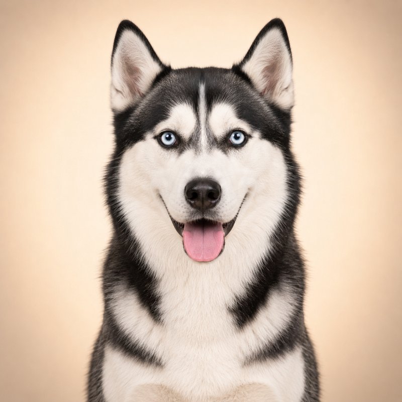 Siberian Husky dog portrait
